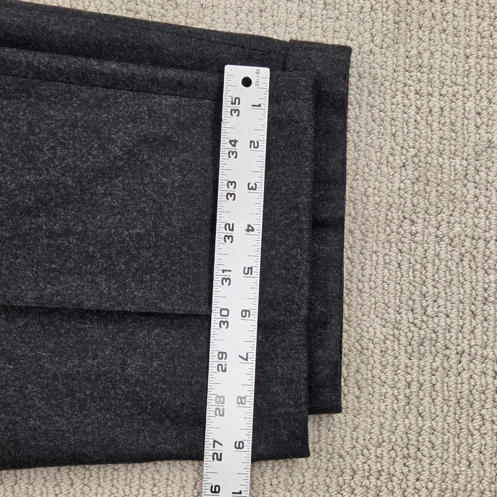 Banana Republic Wool Cashmere Blend Pleated Cuffed Pants Gray Mens 36x31.5